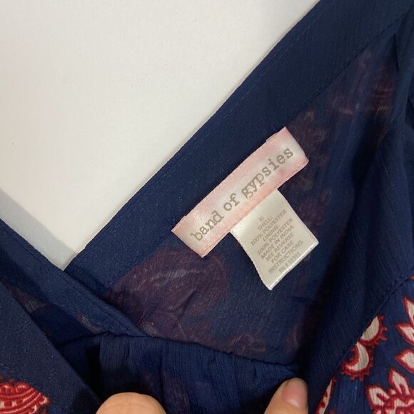 Band of Gypsies Boho Button Front Maxi Dress Size XS - Picture 3 of 6